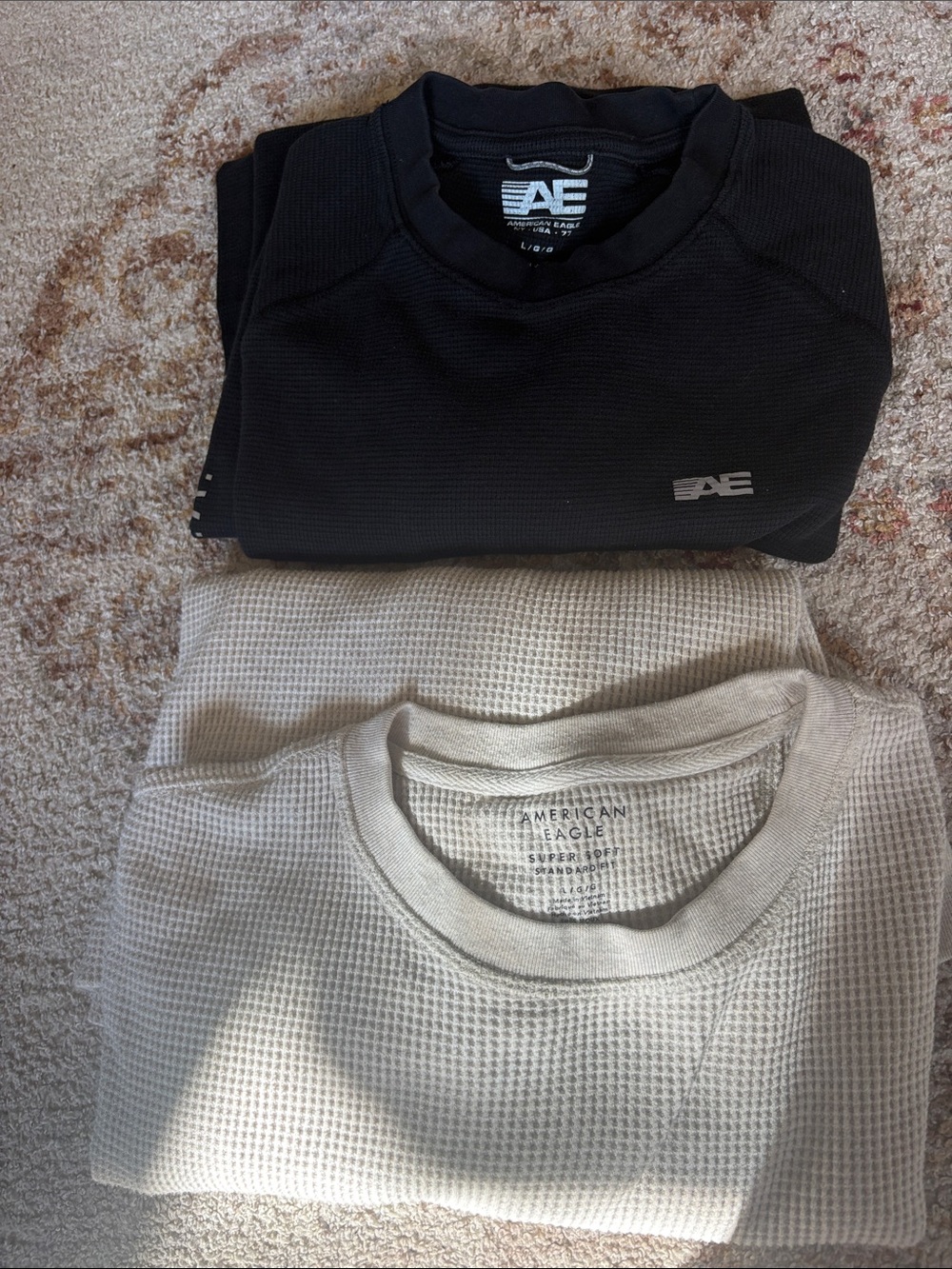 American Eagle large bundle 2 Waffle long, 2 zipper jackets, 1 short, 1 flannel